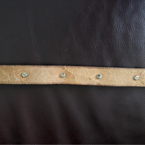 Changeable Eagle Buckle Belt with Silver Coins Handmade Brown Leather - Picture 13 of 13